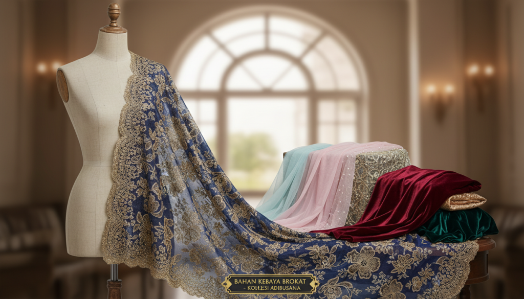 bahan kebaya brokat