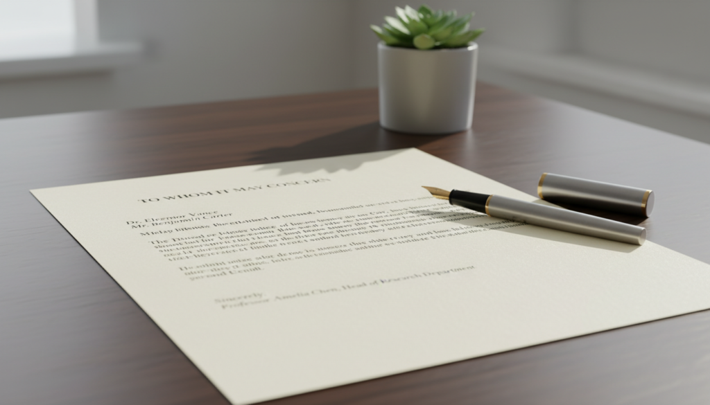 contoh surat rekomendasi