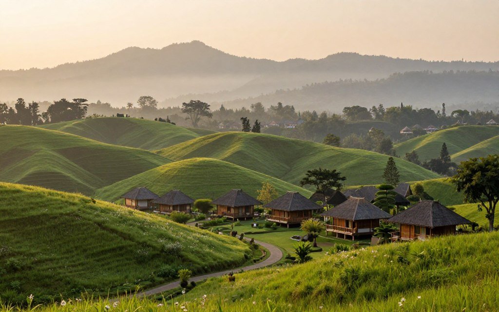 pemandangan perbukitan