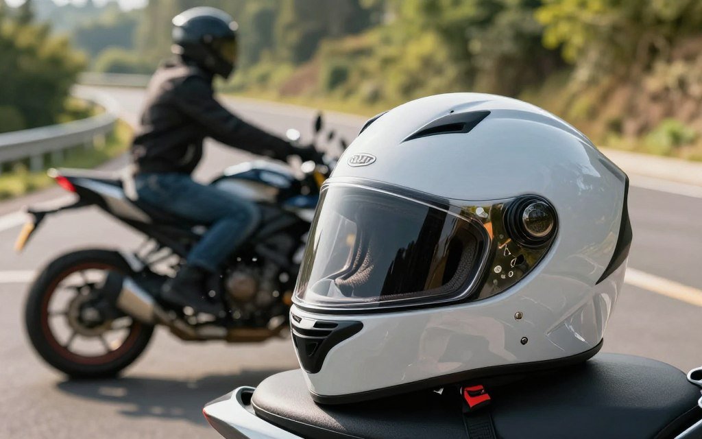 perjalanan helm half face