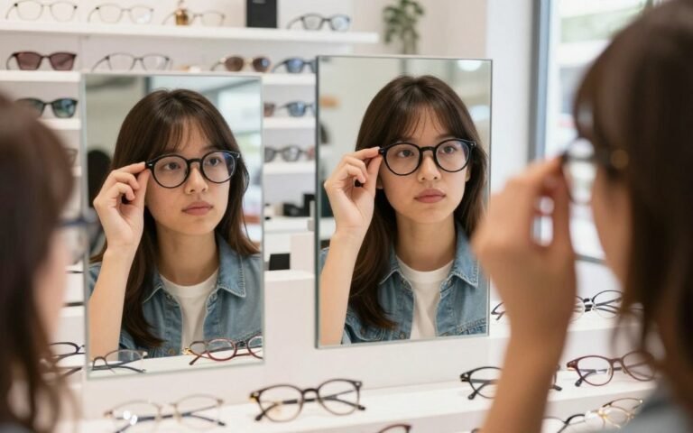 rekomendasi kacamata untuk wajah bulat